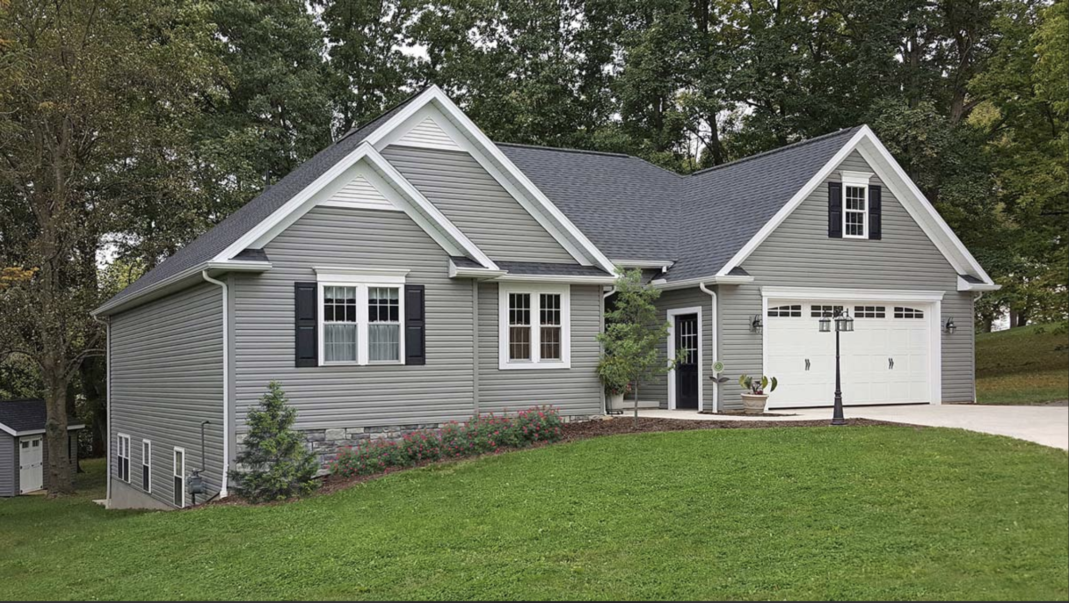 CedarPeaks® Double 4.5″ Dutch Lap In Pewter